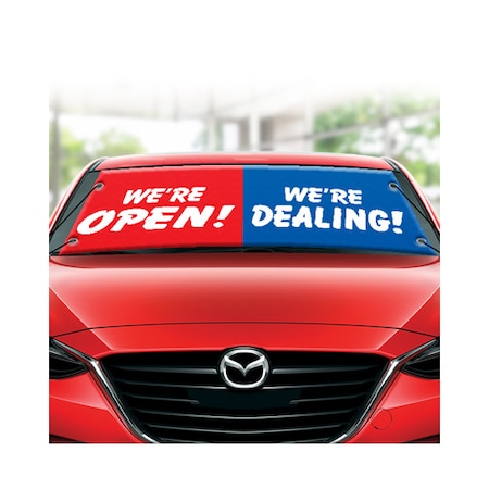 Ez Line We'Re Open /We'Re Dealing Bucko Banner 295-WOWD